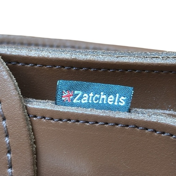 New Zatchels Handmade Leather Micro Satchel Crossbody Shoulder Bag Chestnut Tan - Picture 10 of 13